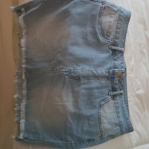 Denim mini skirt